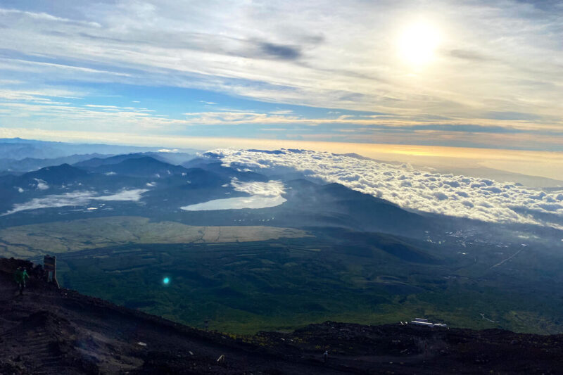 富士山下りルートの眺め